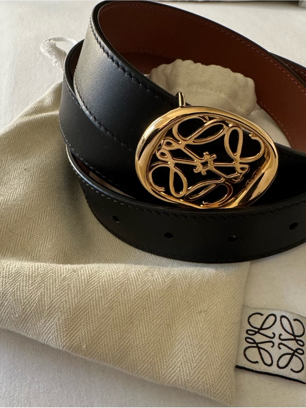 Loewe Reversible Anagram 2.8 CM Leather Belt